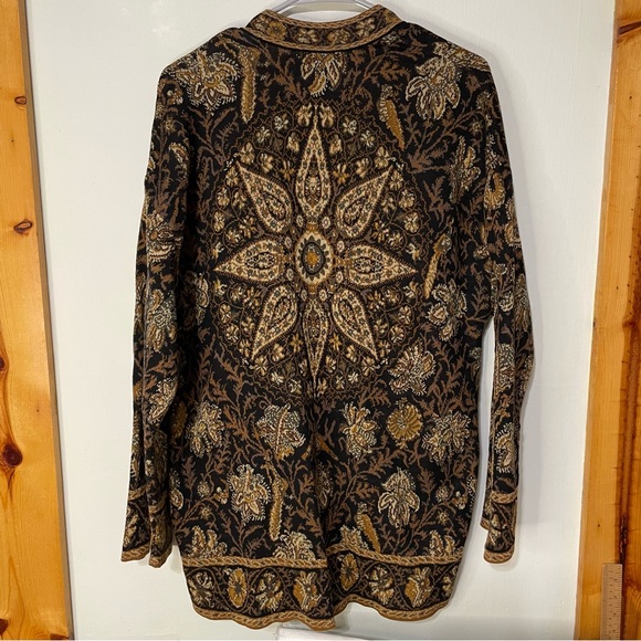 Peruvian Connection Andhra Kimono light weight pima cotton cardigan XL - Picture 8 of 12